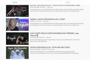 Trending Youtube Lagu Aisyah Istri Rasulullah