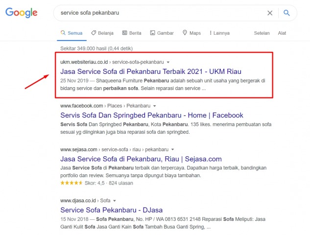 SEO Service Sofa Pekanbaru