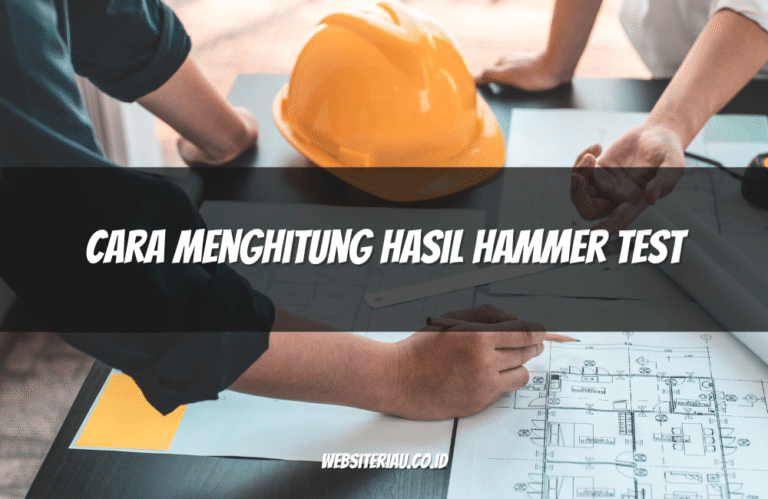 Cara Menghitung Hasil Hammer Test